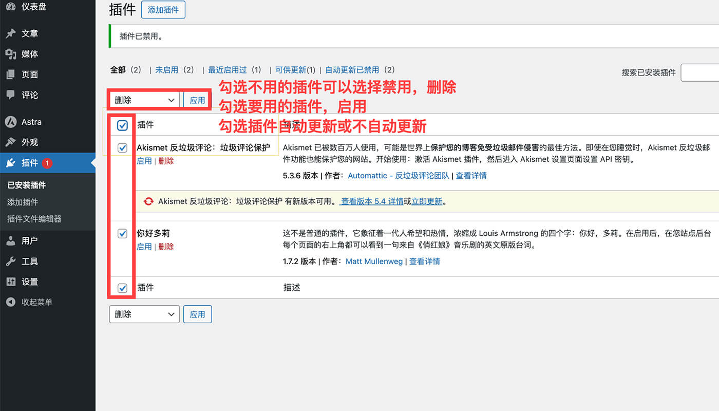 WordPress 插件设置流程一